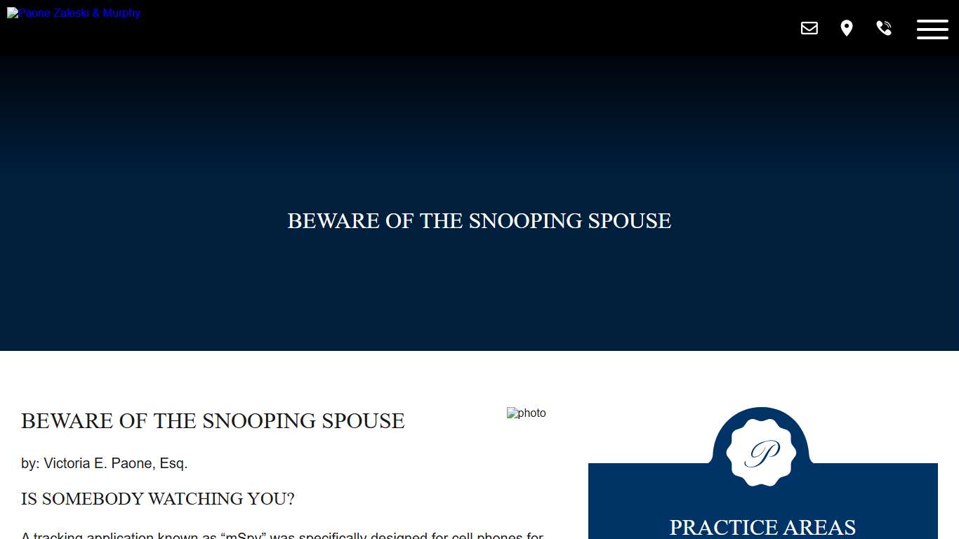 Beware the Snooping Spouse
